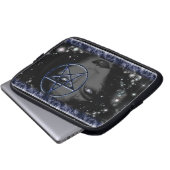 Goddess-Pentagramm Laptopschutzhülle (Vorne Knopf)