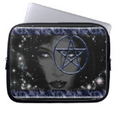 Goddess-Pentagramm Laptopschutzhülle (Vorderseite)