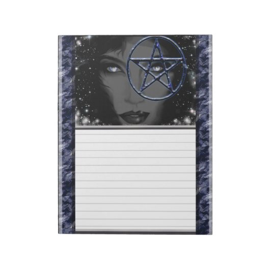 Goddess-Pentagramm Notizblock (Rotiert)
