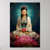 Goddess Quan Yin High Frequency Portrait Painting Poster (Vorne)