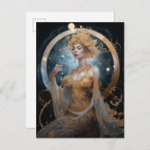 Goddess Queen Fantasy Art Postcard Postkarte (Vorne/Hinten)