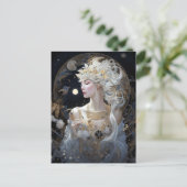 Goddess Queen Fantasy Art Postcard Postkarte (Stehend Vorderseite)