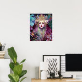 Goddess Queen Fantasy Wall Art Print Poster (Heimbüro)