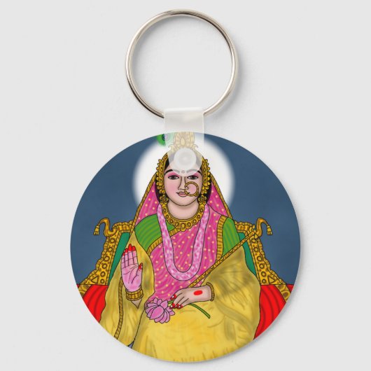 Goddess Radha Keychain Schlüsselanhänger (Vorderseite)