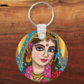 Goddess Radha Schlüsselanhänger | Divine Hindu Dev (Vorderseite)
