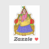 Goddess Radha Sticker (Blatt)