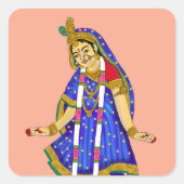 Goddess Radha Sticker (Vorderseite)