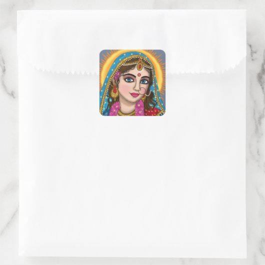 Goddess Radha Sticker | Divine Hindu Devi Radha Sp (Tasche)