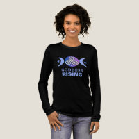 Goddess Rising Lila Blue Long Sleeve T-Shirt