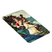 Goddess Saraswati by Raja Ravi Varma Magnet (Rechte Seite)