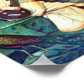 Goddess Saraswati by Raja Ravi Varma Poster (Ecke)