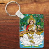 Goddess Saraswati Keychain Schlüsselanhänger (Vorderseite)