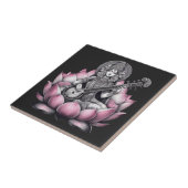 Goddess Saraswati on Lotus Fliese (Seite)