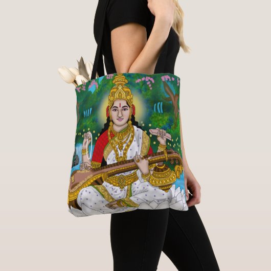 Goddess Saraswati Tote Tasche (Von Nahem)