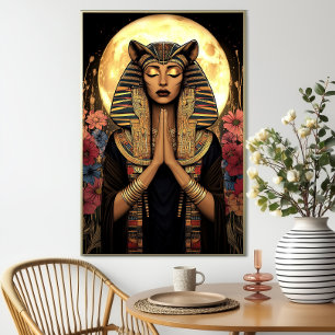 Goddess Sekhmet: Ägyptische blorfarbige Fantasie Poster