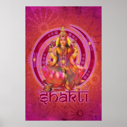Goddess SHAKTI / LAKSHMI Poster (Vorne)