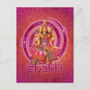 Goddess SHAKTI / LAKSHMI Postkarte