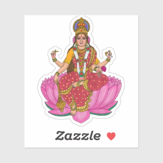 Goddess Siddhidatri Sticker (Blatt)