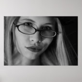 Goddess Smirking Poster in B&W (Vorne)