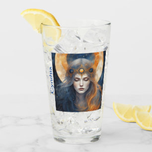 Goddess Solar Eclipse 2024 Custom Memento Glas