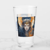 Goddess Solar Eclipse 2024 Custom Memento Glas (Vorderseite)