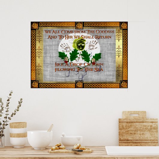 Goddess Song Poster (Küche)