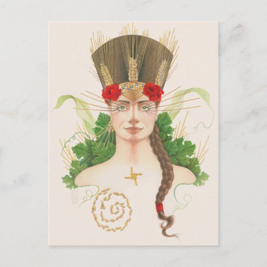 Goddess Tailtiu Postkarte (Vorderseite)