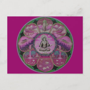 Goddess Tara Mandala Postcard Postkarte