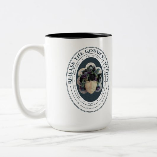 Goddess-Tasse Zweifarbige Tasse (Links)