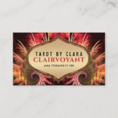 Goddess Temple Fraktal Fantasy 02 Visitenkarten Terminkarte (Vorderseite)