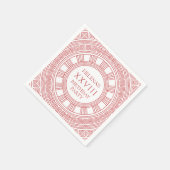 Goddess themed Birthday Party in rosa Serviette (Ecke)