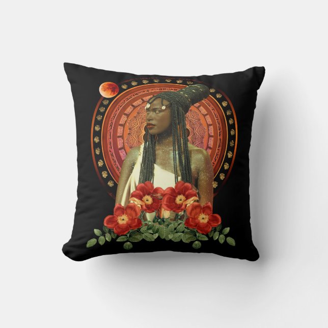 Goddess Throw Pillow Kissen (Vorderseite)