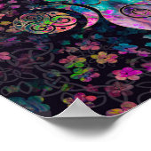 Goddess Triple Moon mit triskele Poster (Ecke)