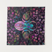 Goddess Triple Moon mit Triskele Wandteppich (Vorderseite (Horizontal))