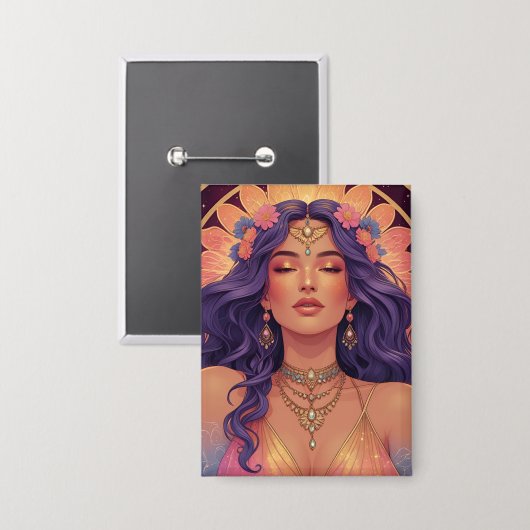 Goddess Vibes Button (Vorderseite/Rückseite)