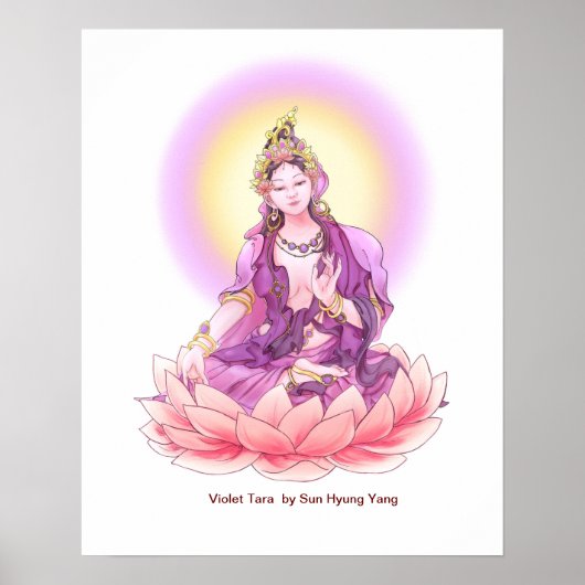 Goddess Violet Tara Poster (Vorne)