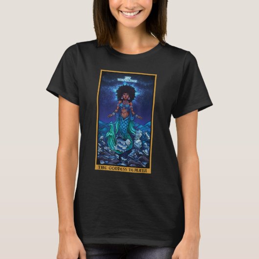 Goddess Yemaya Temperance Tarot Card Wicca T-Shirt (Vorderseite)