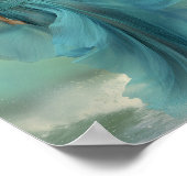 Goddess Yemoja Luxury Turquoise Gold Poster (Ecke)