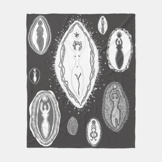 Goddess Yoni Gallery Fleecedecke (Vorderseite)