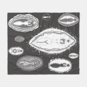 Goddess Yoni Gallery Fleecedecke (Vorderseite (Horizontal))