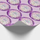 Goddess Zen Spirituelle Meditation Lila Geschenkpapier (Ecke)