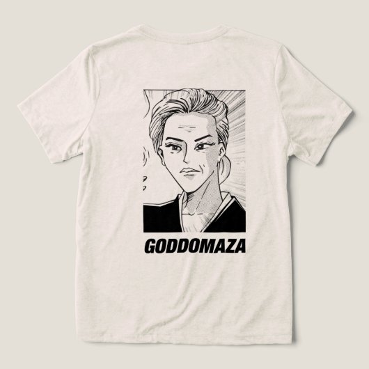 GODDOMAZA CLASSIC STIL Tri-Blend SHIRT (Design Rückseite)