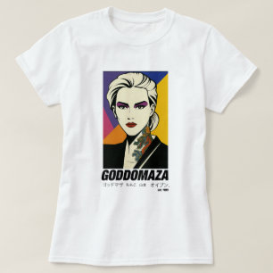GODDOMAZA OSTEN. 1985 FARBIERTES WEISSES T-SHIRT