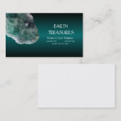 Gode grüner und lila Fluorit-heilende Kristalle Visitenkarte (Vorne/Hinten)