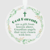 Godeltern - Ein Geschenk aus dem Himmel Ornament (Rückseite)