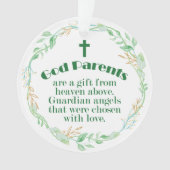 Godeltern - Ein Geschenk aus dem Himmel Ornament (Vorderseite)