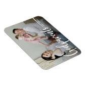 Godeltern Modernes Foto Keepake Magnet (Rechte Seite)