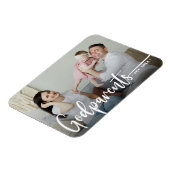 Godeltern Modernes Foto Keepake Magnet (Linke Seite)