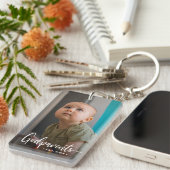 Godeltern Modernes Foto Keepake   Schlüsselanhänger (Vorderseite rechts)