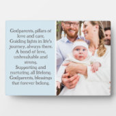 Godeltern und Godchild Custom Plaque mit Easel Fotoplatte (Vorderseite)